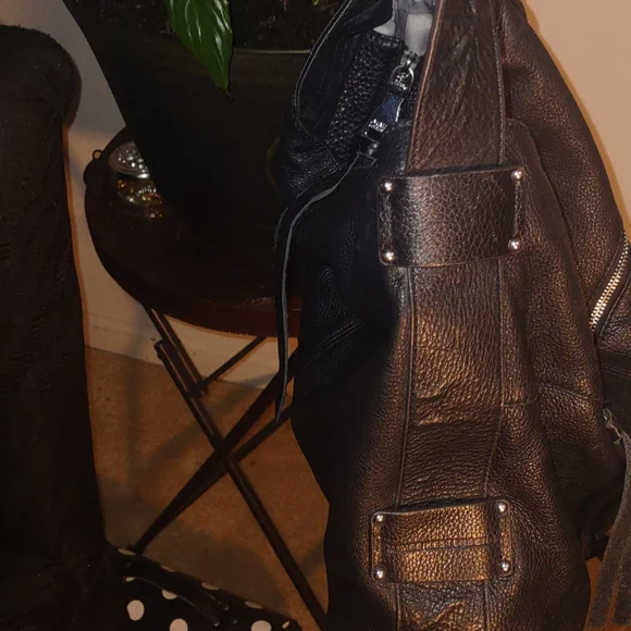 Aimee Kestenberg Black Pebbled Leather Hobo Bag - Picture 3 of 14